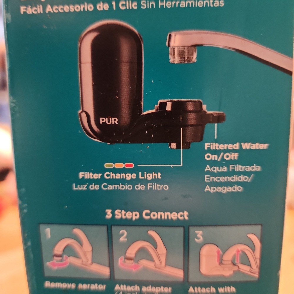 PUR PLUS Faucet Mount Filtration System, Black